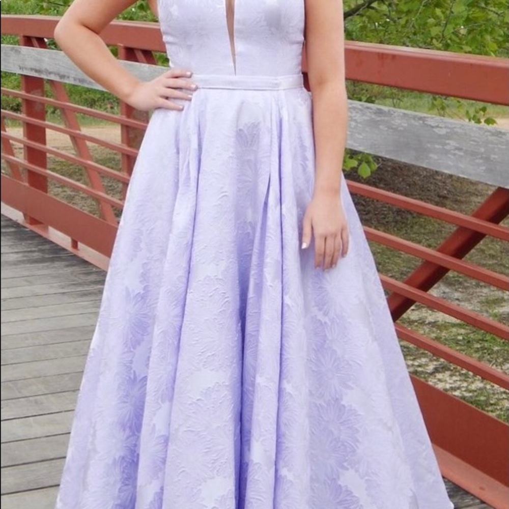 Lilac Sherri Hill Prom Dress
